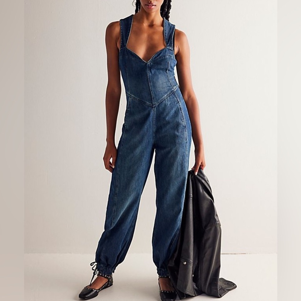 NWOT Free People We The Free Match Point Jumpsuit